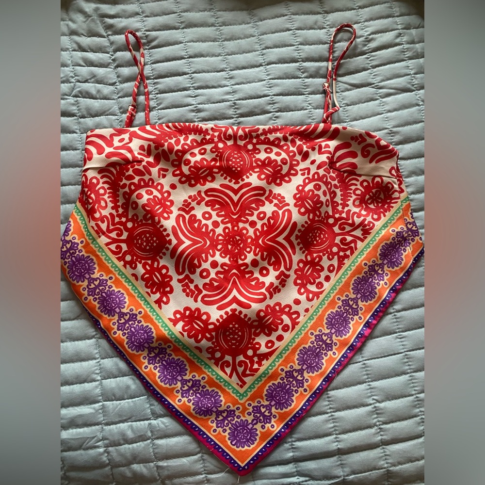 Zara Triangle Tie-Top